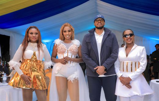 King Oyo Nyimba with Blu 3 at a previous Ekyooto Ha Mpango