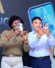 Minister Evelyn Anite, launched the first Ugandan-made smartphones produced by Simi Mobile.