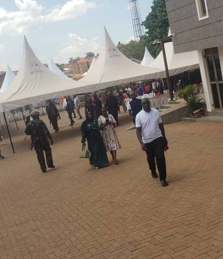 Pictures from NUP headquarters raid by SFC