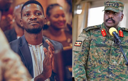 Bobi Wine and Gen Kainerugaba