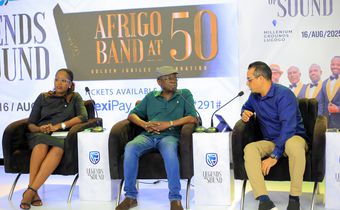 Moses Matovu speaking at the press conference