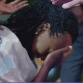 Patience Rwabwogo, President Yoweri Museveni’s daughter was visibly distressed and sobbing uncontrollably at a Benny Hinn crusade in Kampala
