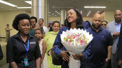 Princess Ruth Nsemere Komuntale arrived from the US