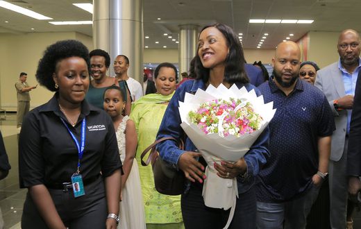 Princess Ruth Nsemere Komuntale arrived from the US