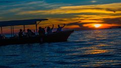 A boat carrying musicians capsized at Ggaba beach last night