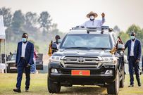 President Museveni's official vehicle