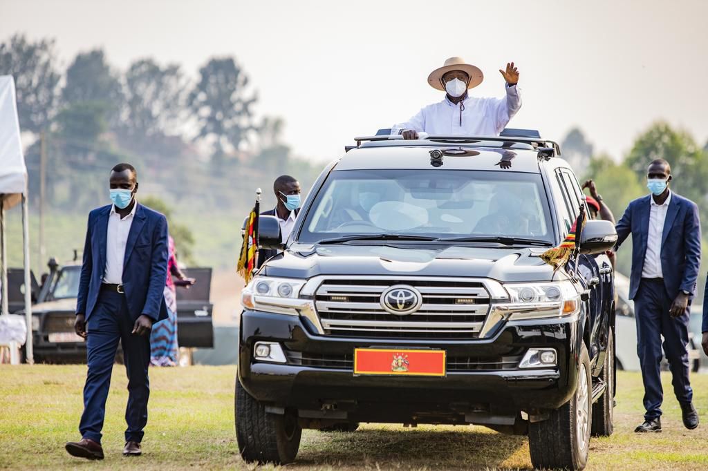 President Museveni's official vehicle