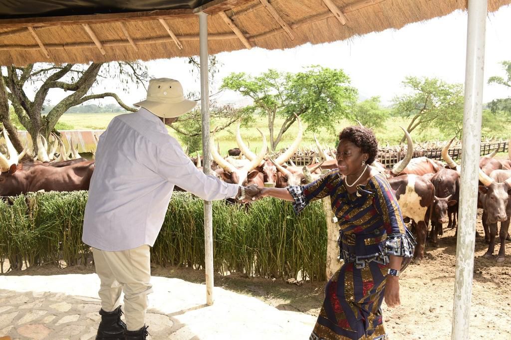 President Yoweri Museveni and former House Speaker Rebecca Kadaga