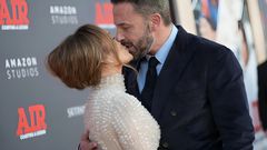 Jennifer Lopez and Ben Affleck at Regency Village Theatre on March 27, 2023 in Los Angeles, California. JC Olivera/GA/The Hollywood Reporter via Getty Images.