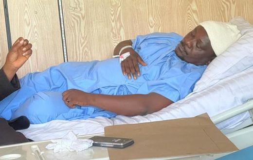 Francis Mwijukye was hospitalized in May this year with severe head injuries