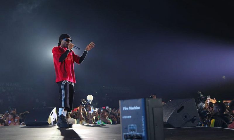 Joeboy performing at Lavida Rave at Lugogo Hockey Grounds on Saturday, July 27