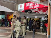 Police shut down China Town on Monday evening