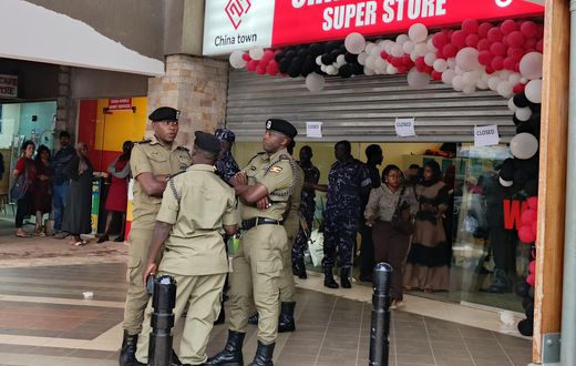 Police shut down China Town on Monday evening
