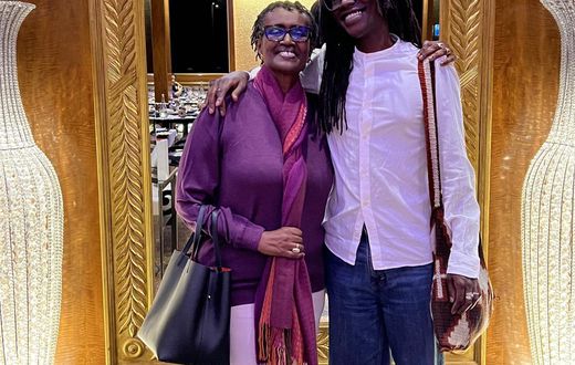 Winnie Byanyima and son, Anselm