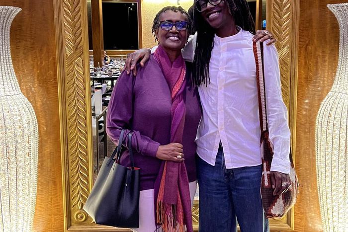 Winnie Byanyima and son, Anselm