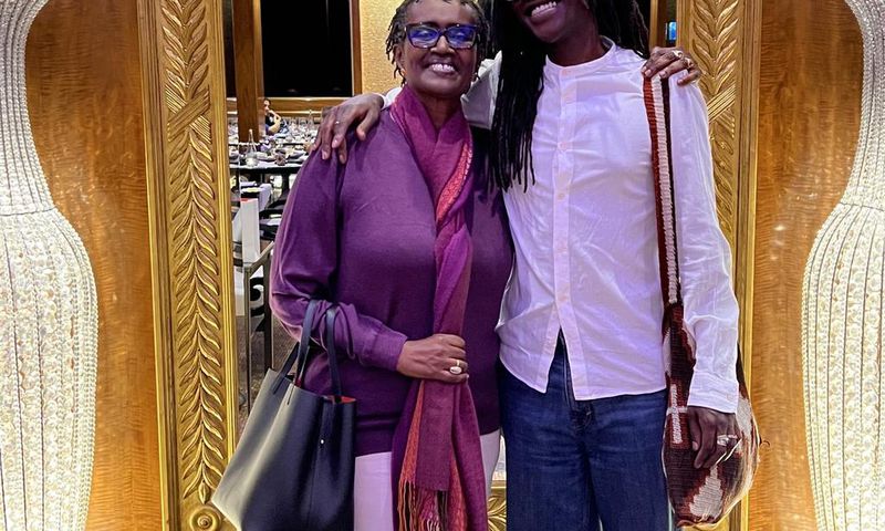 Winnie Byanyima and son, Anselm