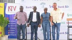 Stakeholders of the ABBA Re-Björn concert pose for a photo moment after the event launch