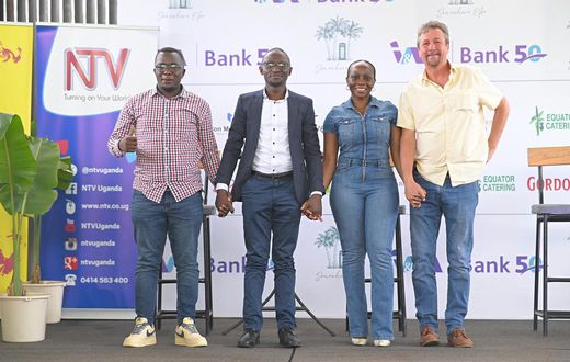 Stakeholders of the ABBA Re-Björn concert pose for a photo moment after the event launch