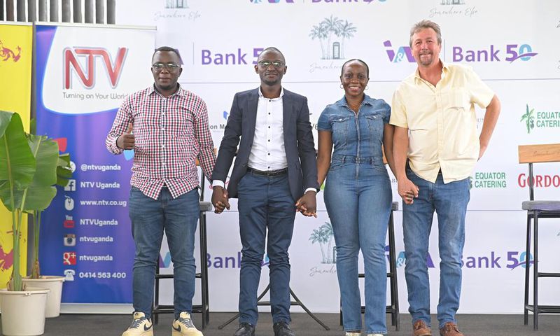 Stakeholders of the ABBA Re-Björn concert pose for a photo moment after the event launch