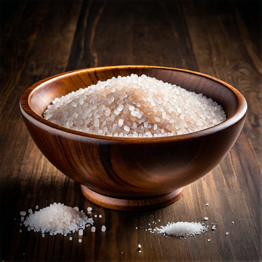 An image of a brown bowl with salt (  Hotpot.ai )