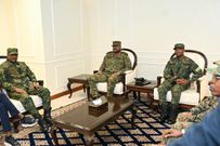 Gen. Muhoozi Kainerugaba touched down at Kigali International Airport earlier today