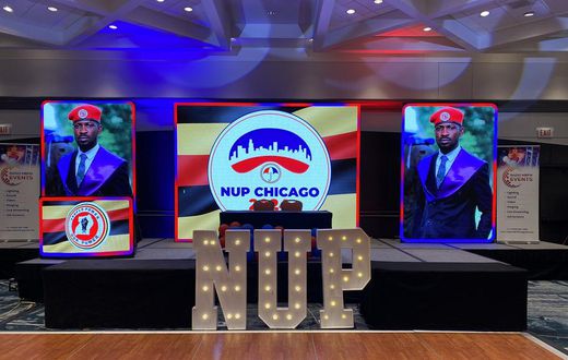 Bobi Wine spoke at the NUP convention in Chicago last weekend