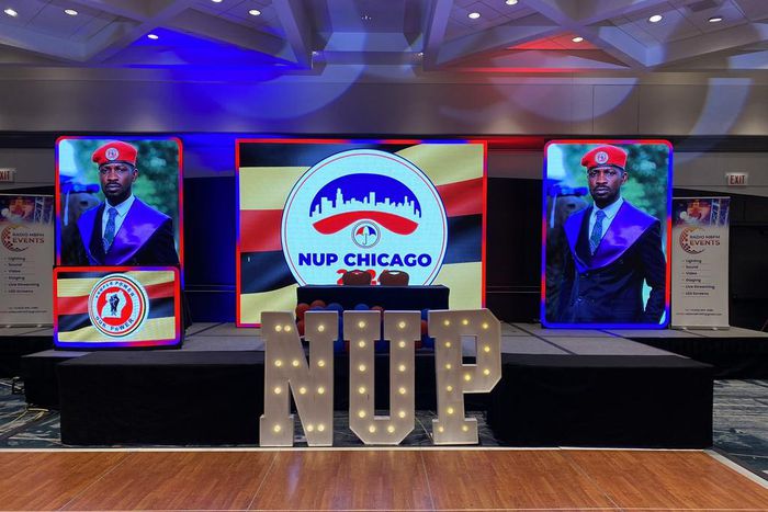 Bobi Wine spoke at the NUP convention in Chicago last weekend