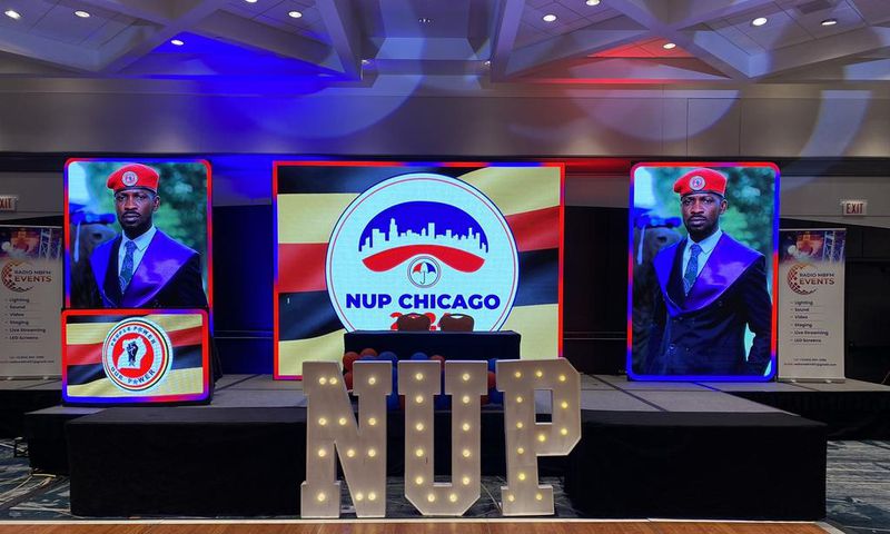 Bobi Wine spoke at the NUP convention in Chicago last weekend