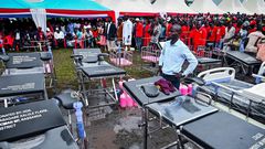 Some of the items donated by Hon Nabagabe