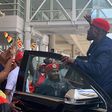 Bobi Wine arrived in Chicago on Friday