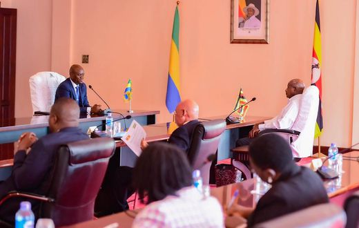 Gabon’s Transitional President, Brice Clotaire Oligui Nguema, met President Yoweri Museveni