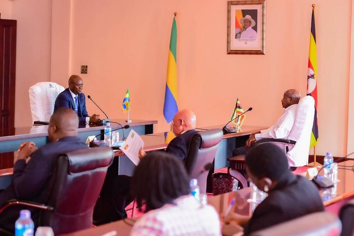 Gabon’s Transitional President, Brice Clotaire Oligui Nguema, met President Yoweri Museveni