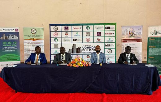 The Builcon expo organisers addressing the press
