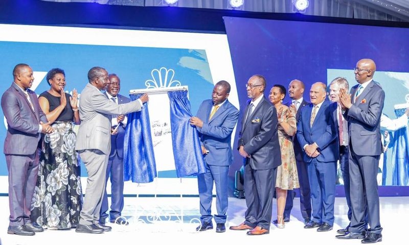 Hon. Matia Kasaija, Minister of Finance and Economic Planning launches the Safal Uganda Baati Foundation at the 60th Anniversary of Uganda Baati.