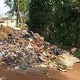 A truckload of garbage dumped in the middle of the road in Kisaasi (courtesy)