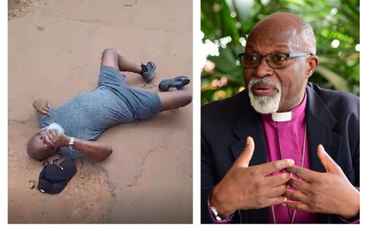 Bishop Zac Niringire was attacked by thugs this morning
