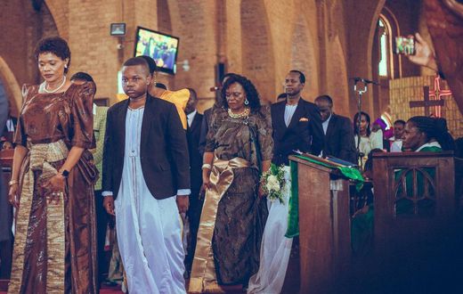 Queen Sylvia Nagginda Luswata and Prince Richard Ssemakookiro