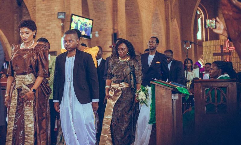 Queen Sylvia Nagginda Luswata and Prince Richard Ssemakookiro