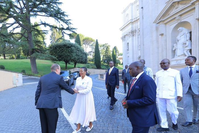 Anita Among in Vatican