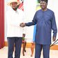 President Museveni with Raila Odinga