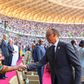President Paul Kagame welcomed Uganda's VP Jesicca Alupo at his inaugration on Sunday