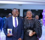 Milly Nassolo with her husband at the launch