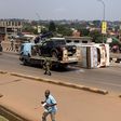 The accident scene at the Nkumba traffic lights (courtesy)