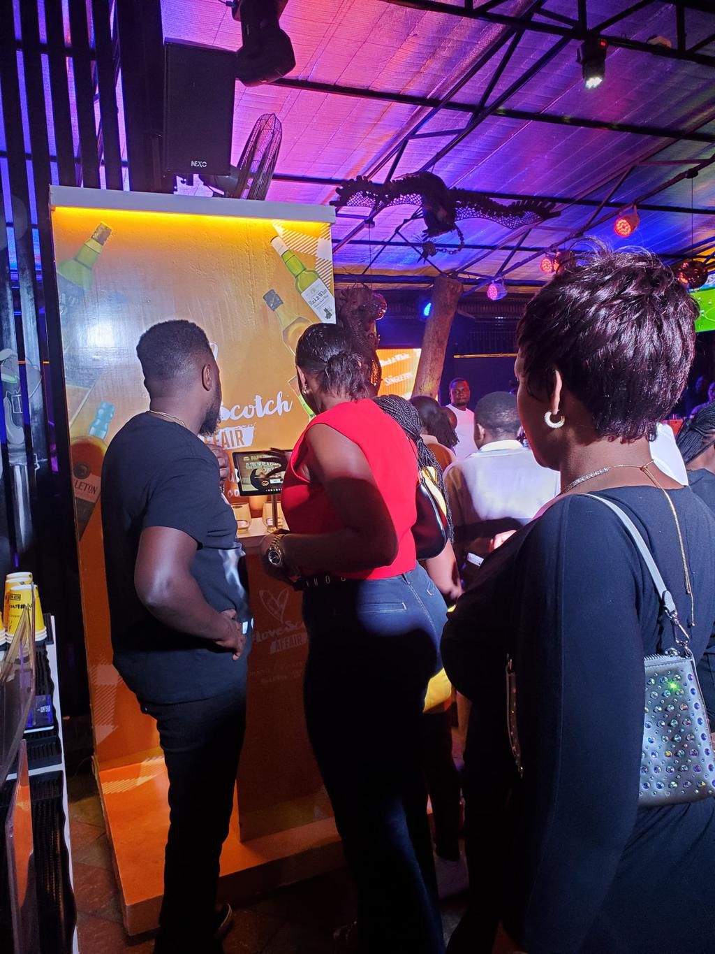 The venue was vibrant