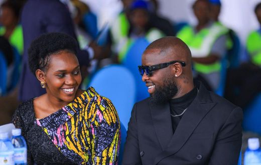 Phiona Nyamutoro and Eddy Kenzo
