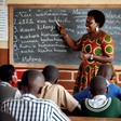 An AI-generated image of a classroom scene in a Kenyan school