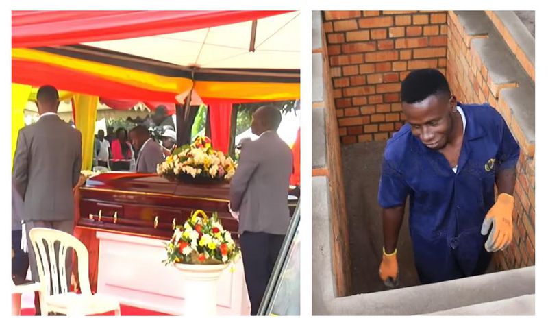 The funeral of Joseph Tamale Mirundi at his ancestral home