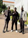 The trio posing at State House