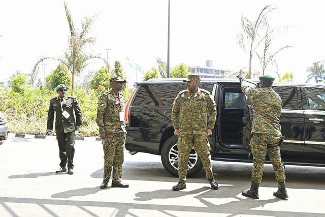 Gen Kainerugaba was among the distinguished guests attending the inauguration at Kigali’s Amahoro Stadium