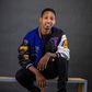 Israel Mbonyi in a Lakers jacket, the Rwandan gospel artiste is an avid reader and basketball fan